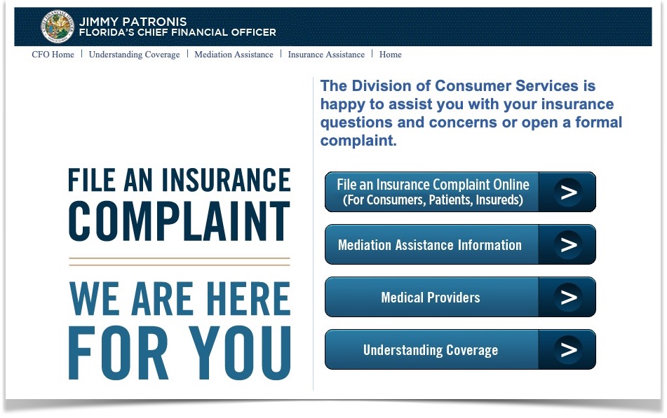 FL State Insurance Complaint