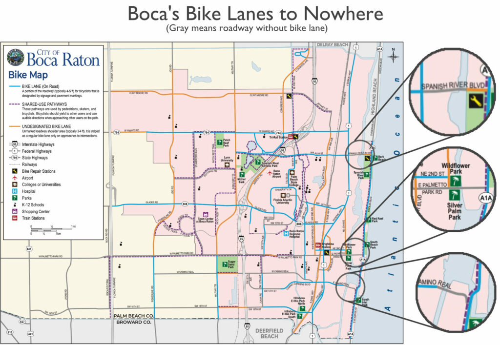 Boca Bike Lanes to Nowhere